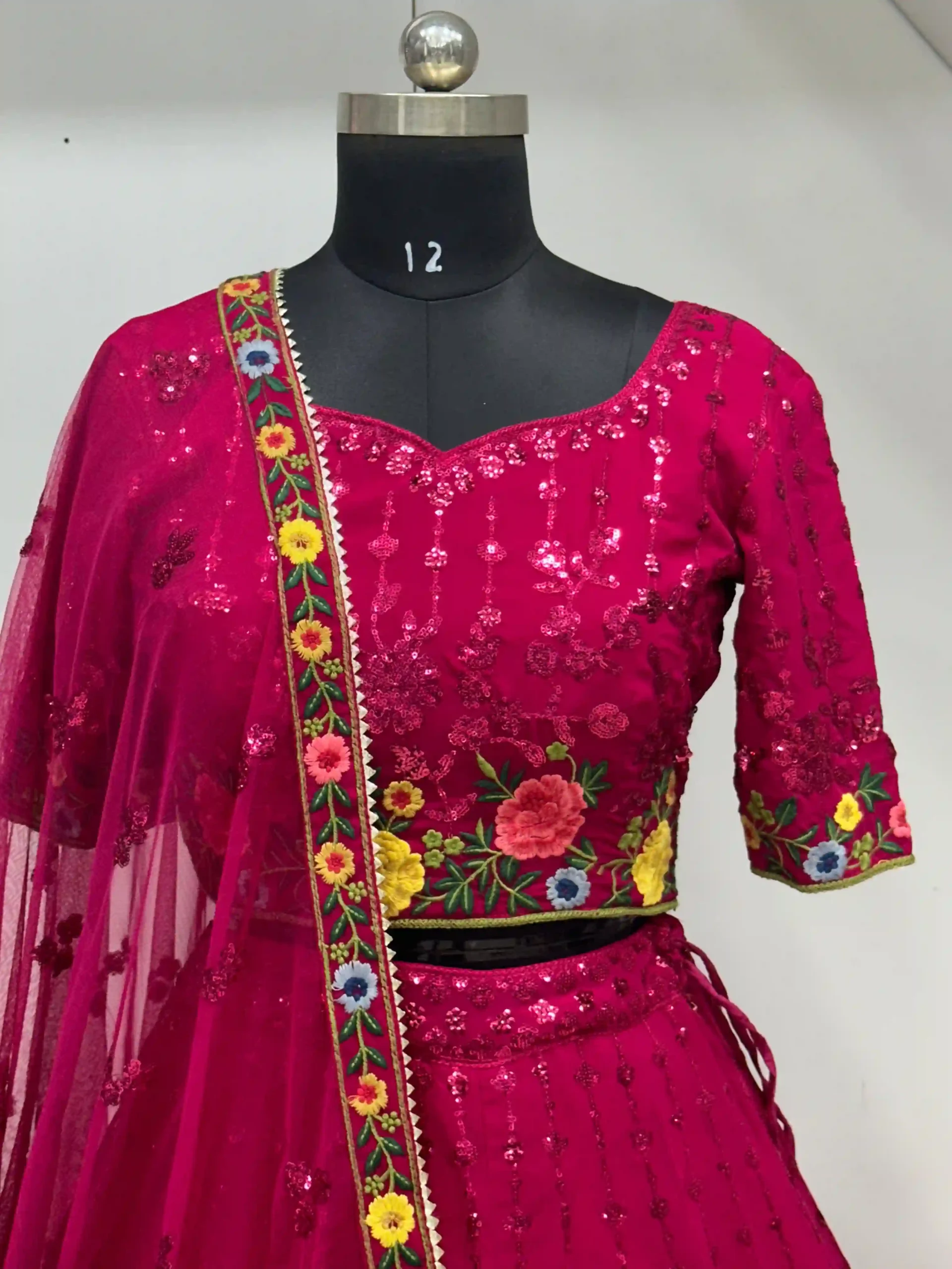 Anantesh Bridesmaid Vol 02 Georgette Wholesale Lehenga Catalog — Wholesale Lehenga, MPA wholesale from Surat - Gallery Image 4